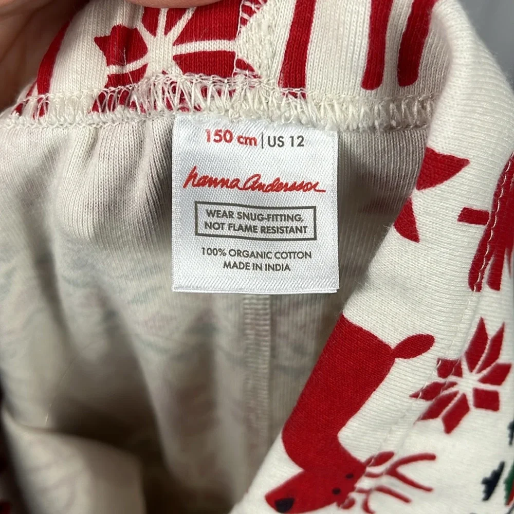 Hanna‎ Andersson Dear Deer Long John Pajama Set.